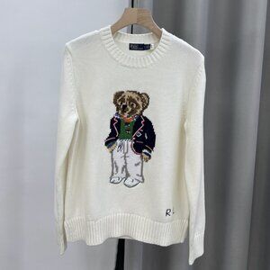 New Polo Ralph Lauren  bear pure cotton sweater
